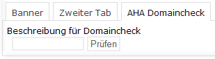 EXT Tabs - AHA Domaincheck