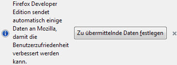 Firefox Datenversand