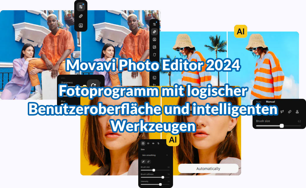 Fotoprogramm mit logischer Benutzeroberfläche und intelligenten Werkzeugen