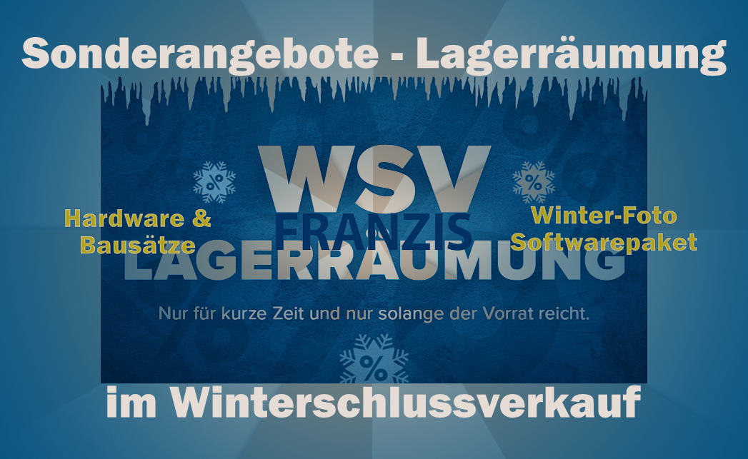 Franzis-Sonderangebote zur Lagerräumung im Winterschlussverkauf