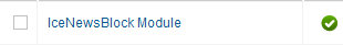 IceNewsBlock - Modulname