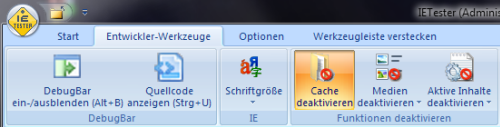 IETester - Entwicklertools