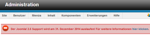 Joomla-Support-Ende