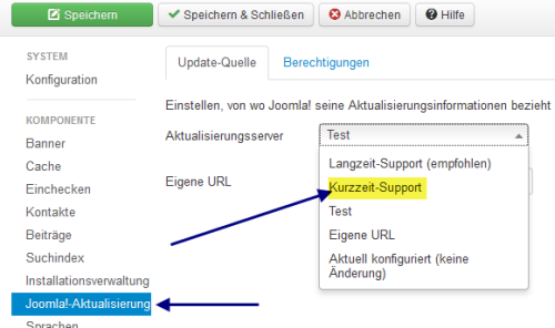 Joomla 3 - Kurzzeitsupport