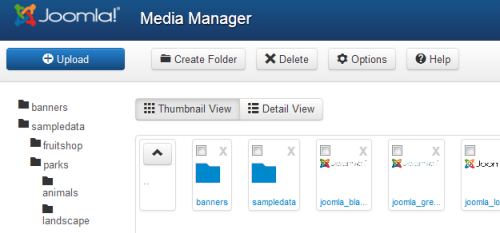 Joomla 3.0 Alpha 2 - Media Manager