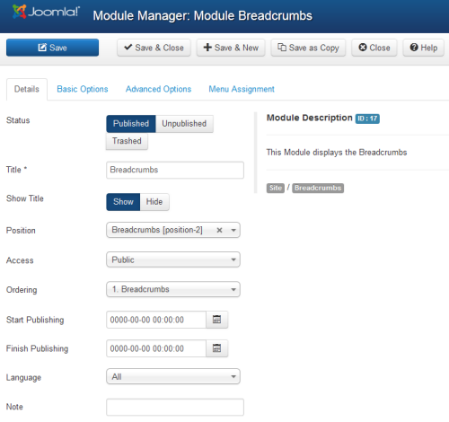 Joomla 3.0 Alpha 2 - Module Manager