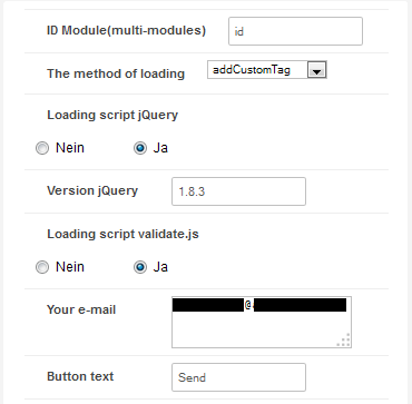 Moduloptionen