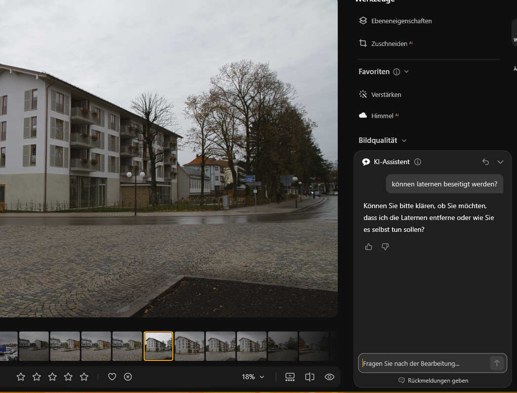 Optimierter KI-Assistent in Luminar Optimierter KI-Assistent in Luminar