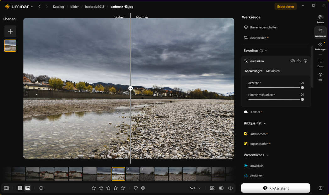 Die neue Funktion Verstärken in Luminar Die neue Funktion Verstärken in Luminar