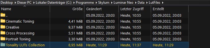 luminar-neo-luts-programmverzeichnis