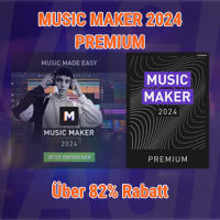 Music Maker 2024 Premium für eigene Musik - 74% Rabatt