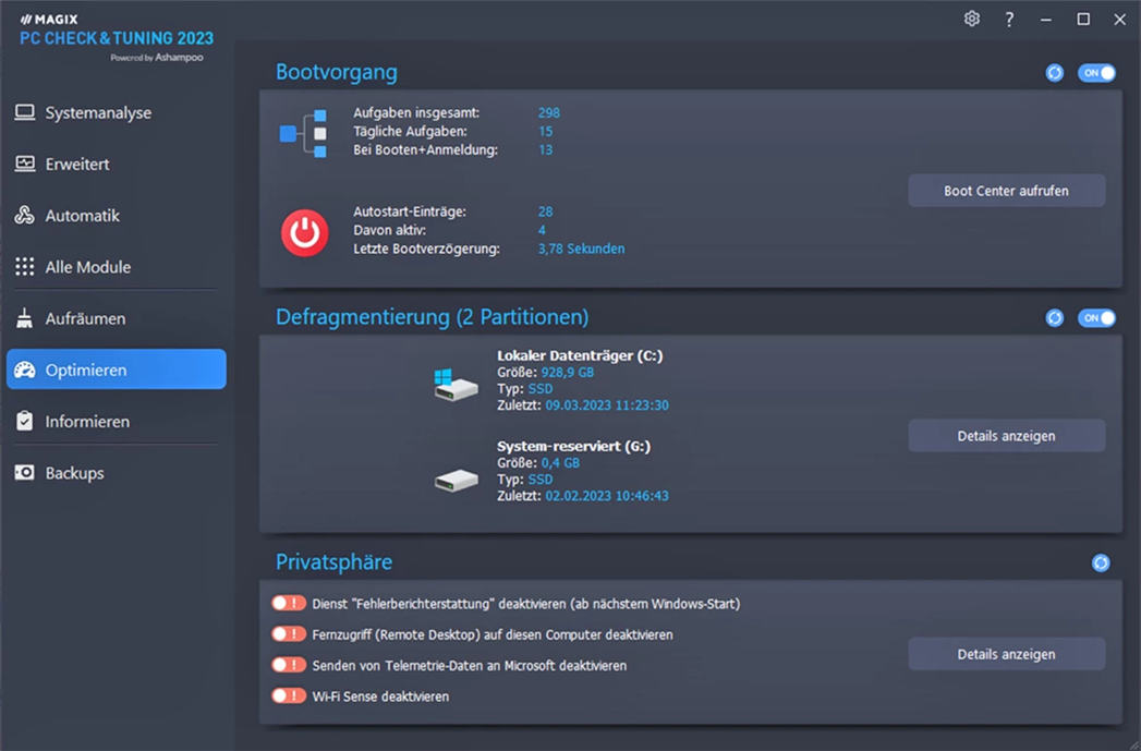 PC Check & Tuning - Optimieren