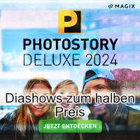 Photostory deluxe 2024 für Diashows zum halben Preis