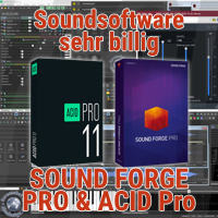 Soundsoftware SOUND FORGE Pro und ACID Pro sehr billig