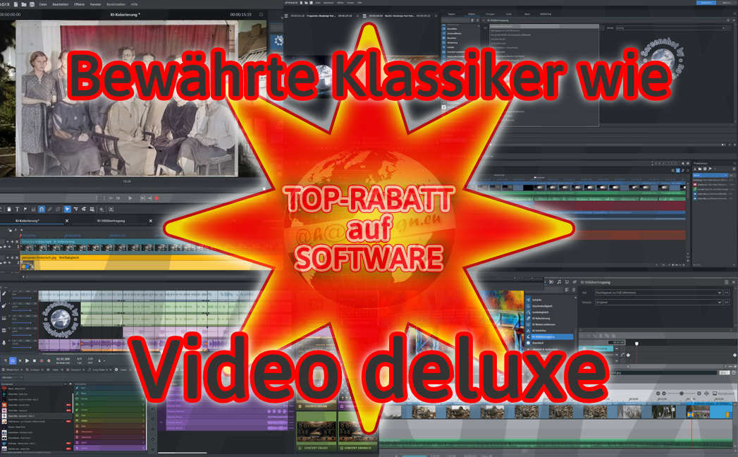 Bewährte Klassiker von Magix wie Video deluxe Bewährte Klassiker von Magix wie Video deluxe