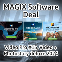 MAGIX Video Pro X15, Video + Photostory deluxe 2024 Deal