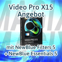 Video Pro X15 Angebot mit NewBlue Filter 5 + Essentials 5