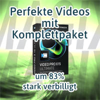Perfekte Videos mit Komplettpaket um 83% stark verbilligt.
