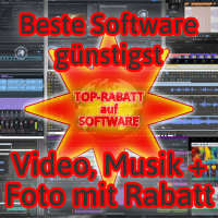 Beste Software günstigst für Video, Musik + Foto mit Rabatt