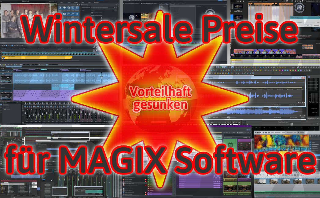 Während des Wintersale Preise für Magix-Software vorteilhaft gesunken Während des Wintersale Preise für Magix-Software vorteilhaft gesunken