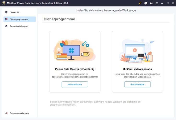 minitool-power-data-recovery-10.1-dienstprogramme