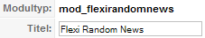 Flexi Random News Modul