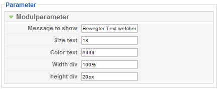 Movetext - Parameter