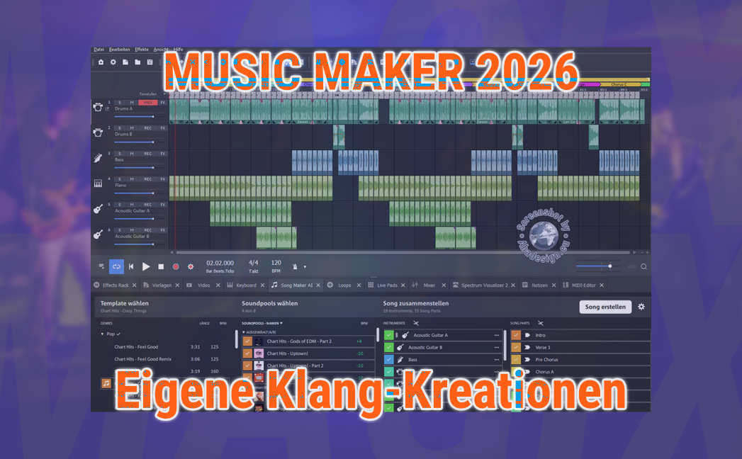 Eigene Klang-Kreationen mit dem Music Maker 2026