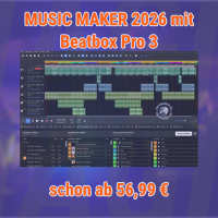 Music Maker 2026 mit Beatbox Pro 3 hier schon ab 56,99 €