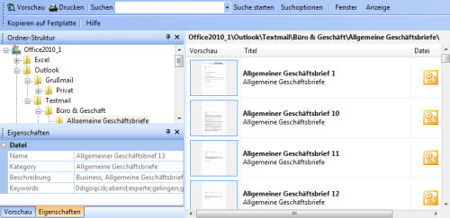 Office Vorlagenbrowser