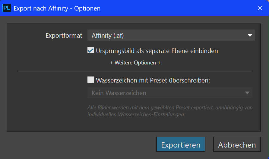 Affinity-Integrationen für das gesamte DxO-Produktportfolio Affinity-Integrationen für das gesamte DxO-Produktportfolio
