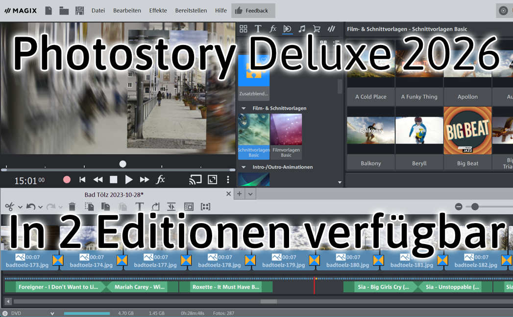 Photostory deluxe in zwei Editionen verfügbar Photostory deluxe in zwei Editionen verfügbar