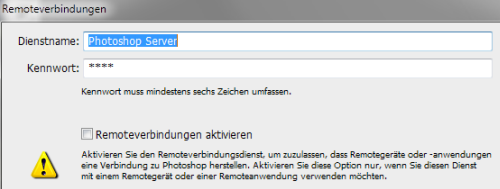 Photoshop - Remote Dialog