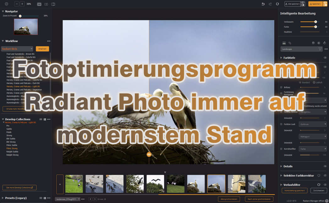 Fotooptimierungsprogramm Radiant Photo immer auf modernstem Stand Fotooptimierungsprogramm Radiant Photo immer auf modernstem Stand