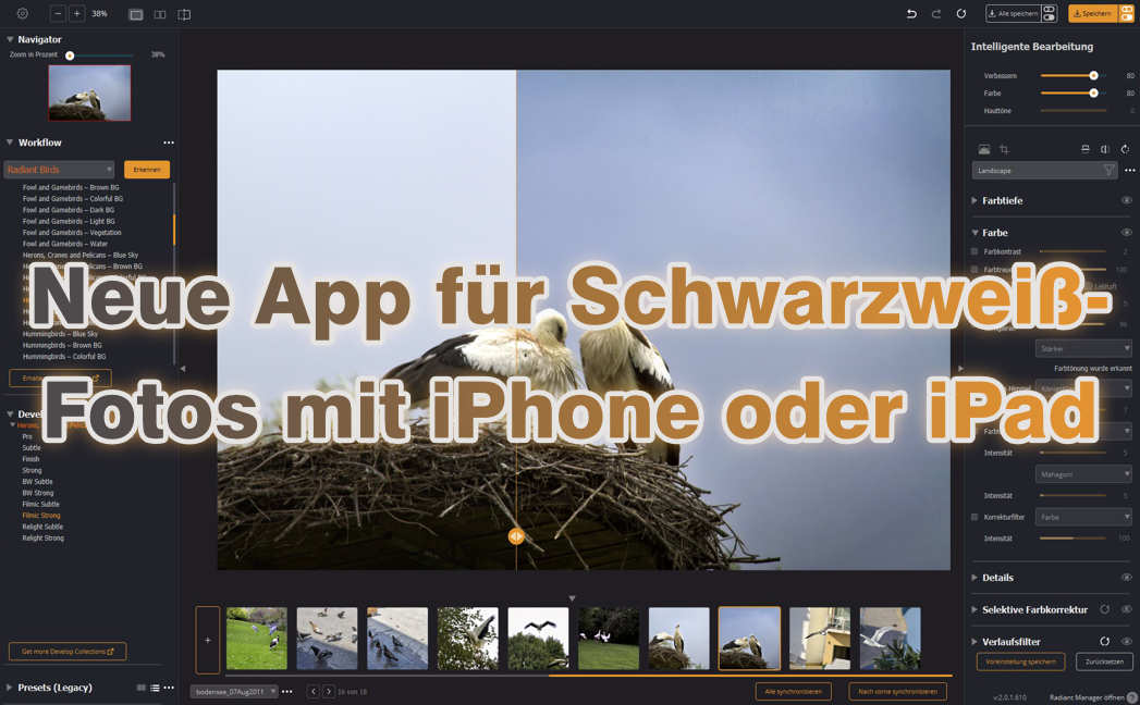 Neue App für Schwarzweiß-Fotos mit dem iPhone oder iPad Neue App für Schwarzweiß-Fotos mit dem iPhone oder iPad