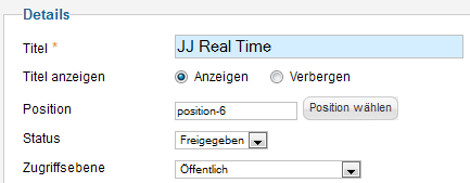 Modul Realtime - Details