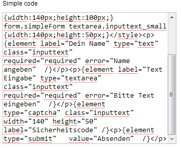 Simple Form 2 - Code