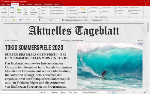 softmaker_office_standard_2018-textmaker-zeitung