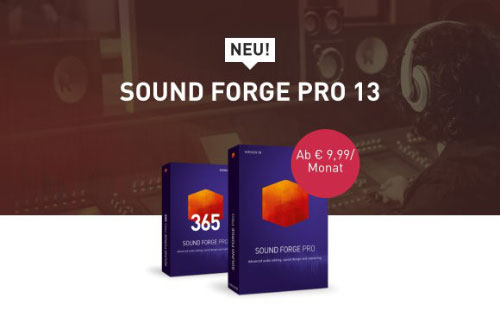 SOUND FORGE Pro 13 Abo-Version