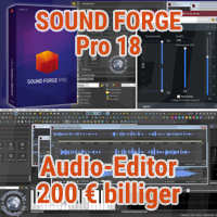 SOUND FORGE Pro 18 Audio-Editor um ganze 200 € billiger