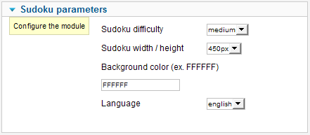 Sudoku Parameter