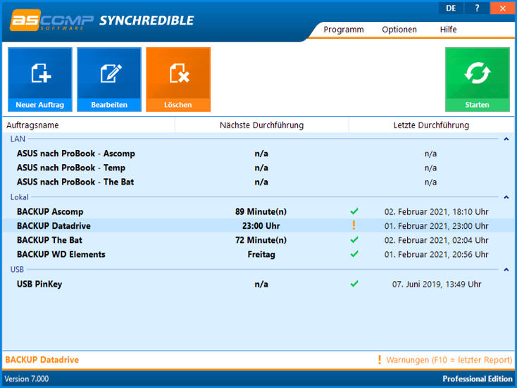 synchredible-oberflaeche