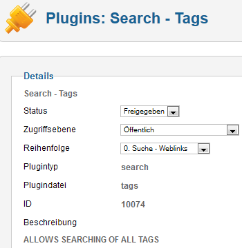 Taxonomy - Search Plugin