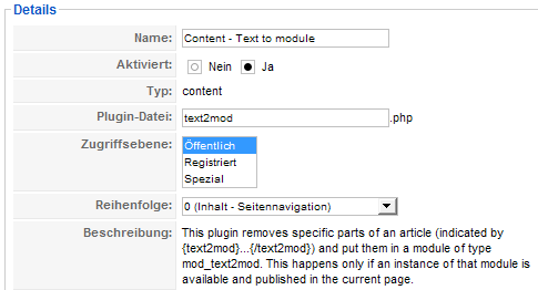 Text to Module - Plugin Details