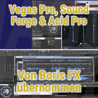 Vegas Pro, Sound Forge & Acid Pro von Boris FX übernommen