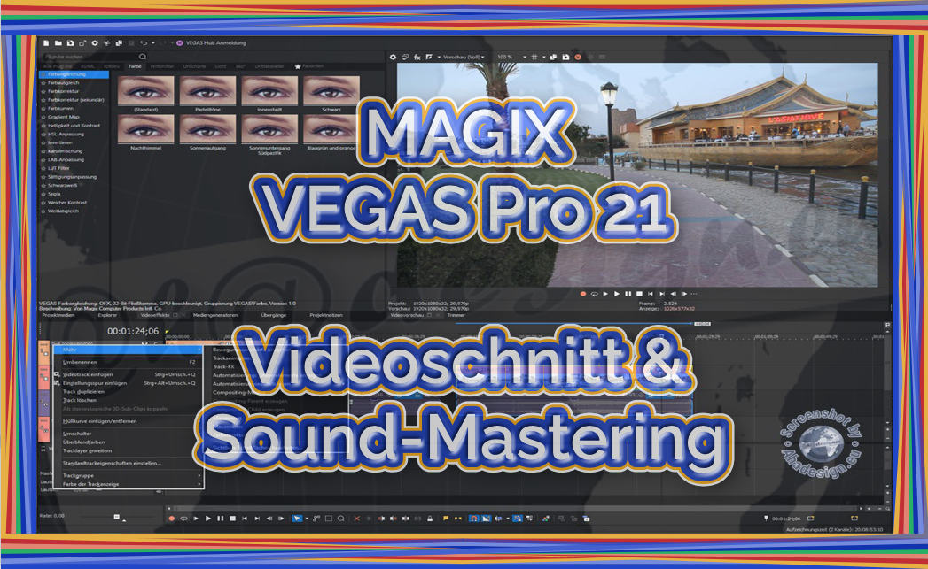 Alles Wichtige für Videoschnitt und Sound-Mastering in VEGAS Pro 21