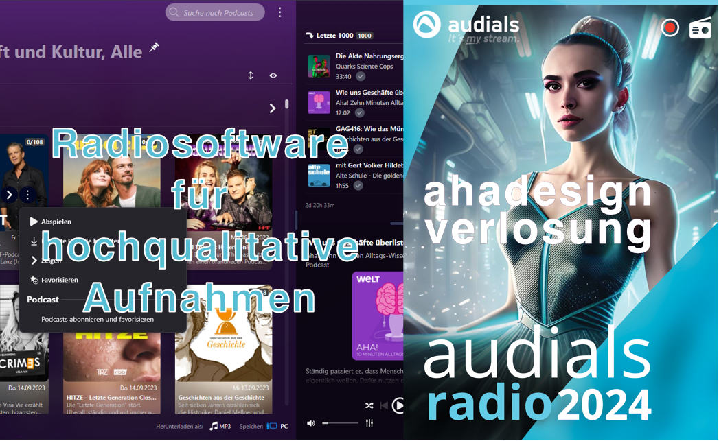 Audials Radio 2024 - Radiosoftware für hochqualitative Aufnahmen