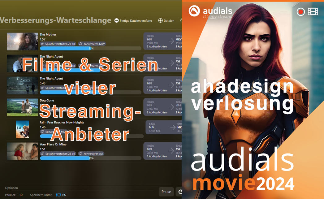 Audials Movie 2024 mit einer Menge ausgeklügelter Funktionen