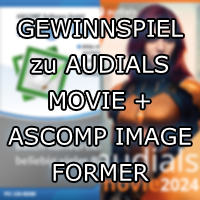 Unser Verlosungsmarathon mit Top-Software geht mit Audials Movie 2024 und Ascomp Image Former in eine neue Runde.