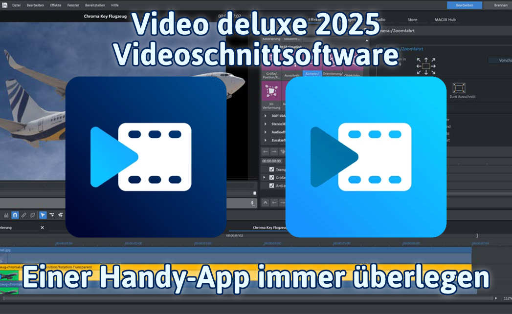 Videoschnittsoftware, die einer Handy-App immer überlegen ist